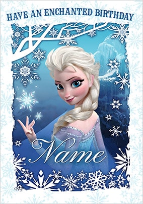 Elsa Enchanted Birthday Card - Disney Frozen