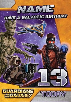 Guardians of the Galaxy - Age 13 Birthday