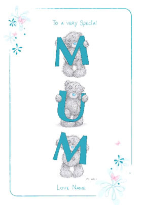 Me to You - Mum Lettering Blue