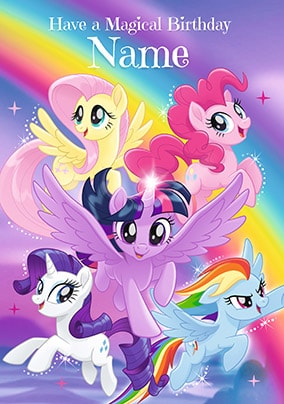 My Little Pony Magical Birthday Personalised Card