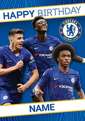Chelsea Football Players Personalised Card