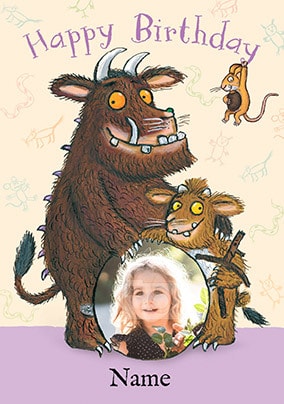 The Gruffalo Girl's Photo Birthday Card