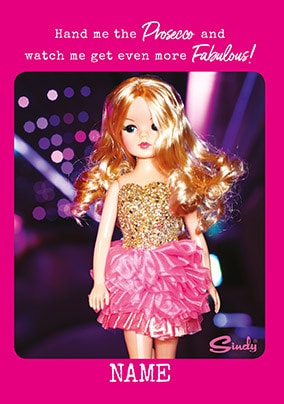 Sindy - Hand Me The Prosecco Personalised Card