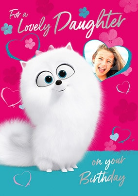 Gidget Secret Life Of Pets Photo Card