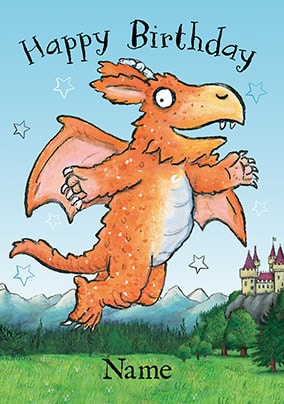 Zog - Happy Birthday Personalised Card