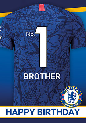 ZDISC - Out of Licence 19.07.23 - Chelsea Brother Birthday personalised Card