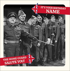 Dad's Army - The Home Guard Salute You Personalised Card