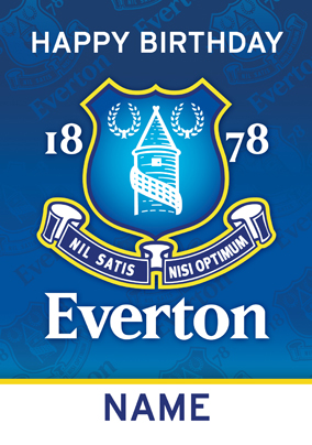 Everton FC - Crest Birthday