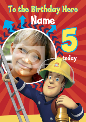 Fireman Sam Birthday Hero Card