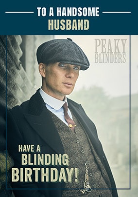 Peaky Blinders Handsome Husband Personalised Card