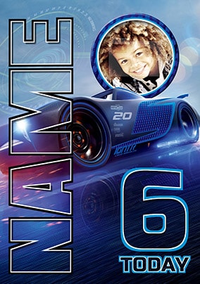 Jackson Storm Birthday Card - Cars 3