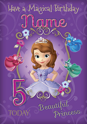 Sofia The First Magical Birthday Card