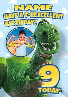 T-Rexcellent Birthday Photo Card