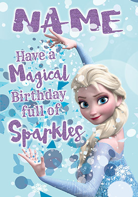 Frozen Magical Birthday Personalised Card