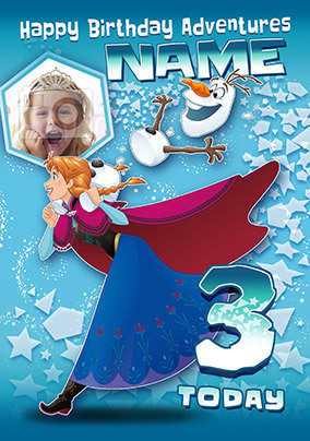 Anna and Olaf Birthday Adventures Card