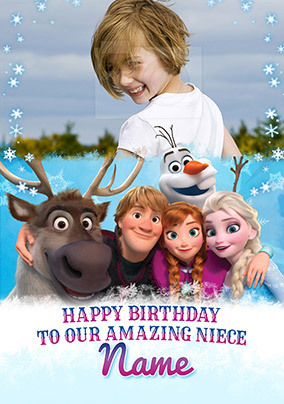 Frozen Amazing Niece Photo Card