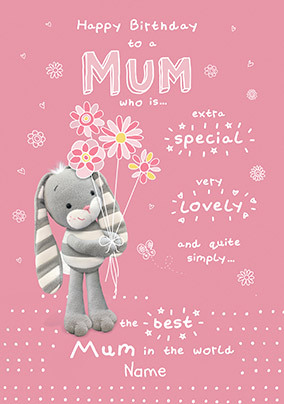 Extra Special Mum Hun Bun Personalised Card