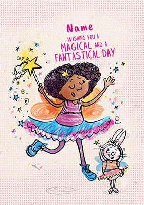 Magical, Fantastical Birthday personalised Card