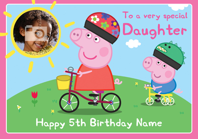 Peppa Pig - Bicycle Photo