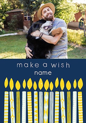 Make A Wish Photo Birthday Card