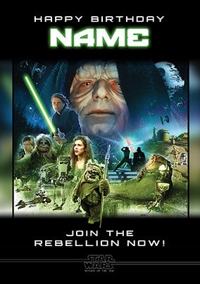 Join The Rebellion Birthday Card