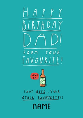 Dad From Your Other Favourite Personalised Card