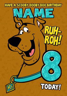 Scooby Doo Age Birthday Card - Ruh Roh