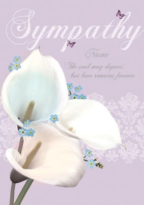 Photo of Woodmansterne - Sympathy Calla Lilies