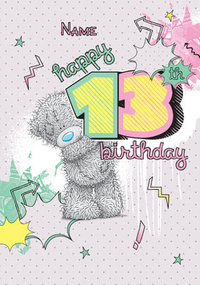 Me To You - Symbols 13th Birthday Card