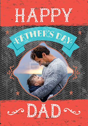 Happy Father's Day Dad Photo Upload Personalised Card
