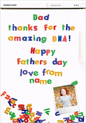 Dad - Amazing DNA Photo Card