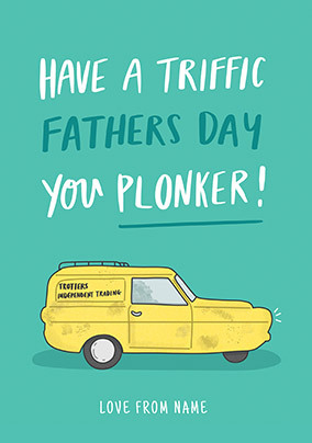 Triffic Father's Day personalised Card