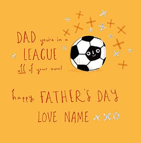 League Of Your Own Personalised Father's Day Card