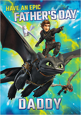 How To Train Your Dragon Father's Day Card