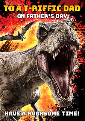 Jurassic World Personalised Father's Day Card
