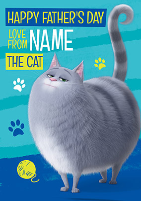 Secret Life of Pets - From the Cat Personalised Father's Day Card