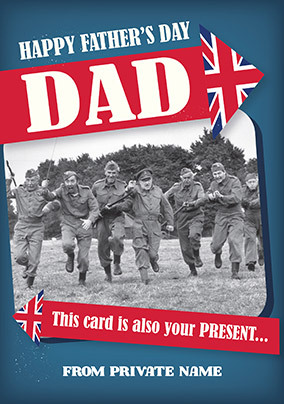 Dad's Army -Dad on Father's Day Personalised Card