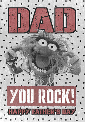 The Muppets Animal Father's Day Card