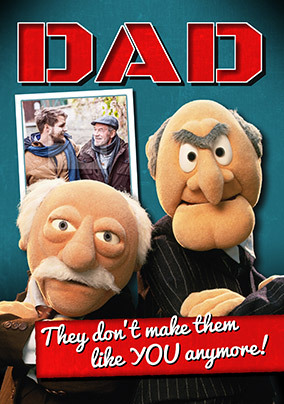 Statler and Waldorf Father's Day Photo Card