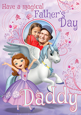 Sofia the First Father's Day Photo Card