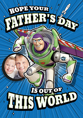 Buzz Lightyear Photo Father's Day Card
