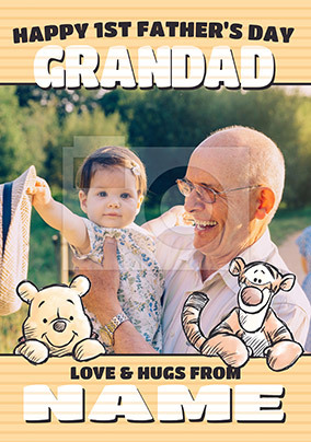 Winnie The Pooh Grandad's 1st Father's Day Card