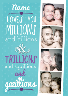 Love You Millions Dad Father's Day Card - Emotional Rescue