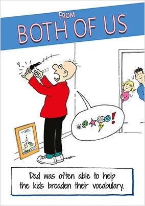 Dad Vocabulary Personalised Card