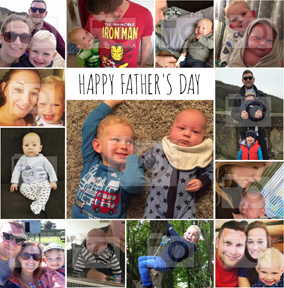 Essentials - Father's Day Card 13 Photo Upload Square