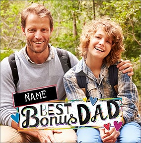 Bonus Dad Father's Day Photo Card