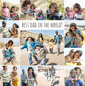 Best Dad In The World Multi-Photo Card