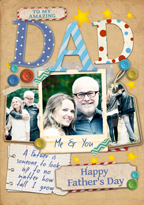 Paper Moon - Father's Day card My Amazing Dad