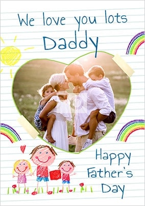 Love You Lots Daddy Photo Card