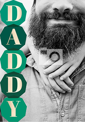 DADDY Full Photo Father's Day Card